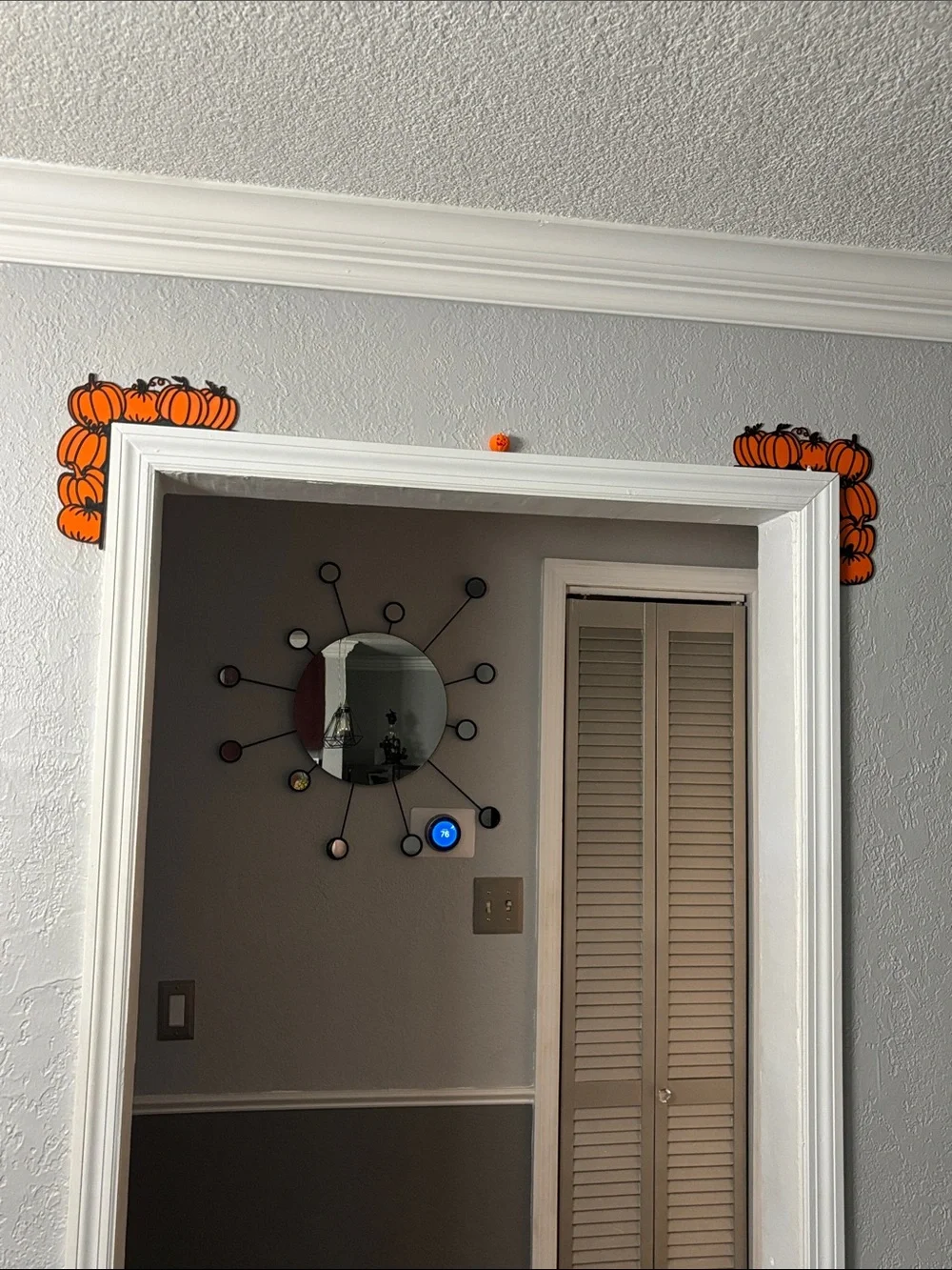 Orange Pumpkin Wall Accent - Seasonal Home Wall Decor